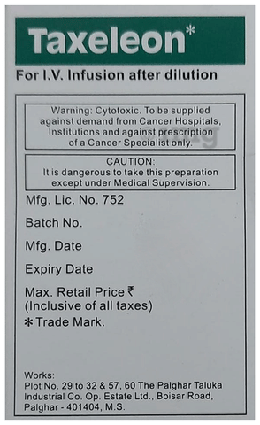 Taxeleon 100mg Injection image
