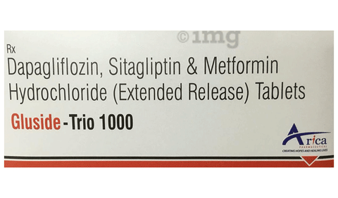 Gluside-Trio 1000 Tablet ER image Gluside-Trio 1000 Tablet ER image