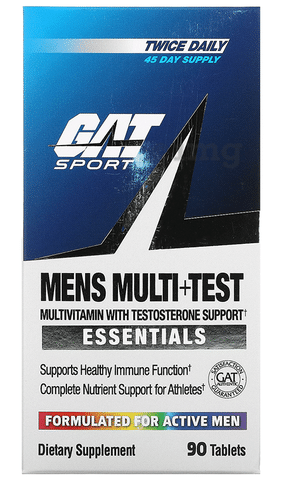 GAT Sport Mens Multi+Test Tablet: Buy bottle of 90.0 tablets at best price  in India