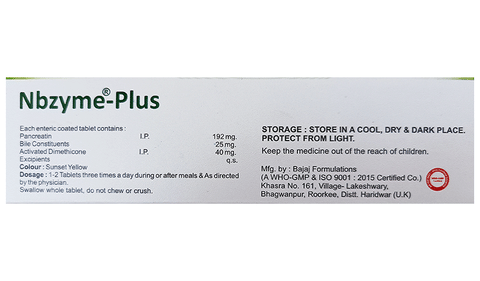 Nbzyme-Plus Tablet image Nbzyme-Plus Tablet image