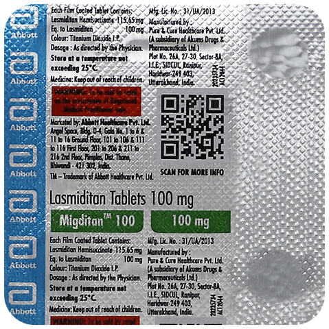 Migditan 100 Tablet image