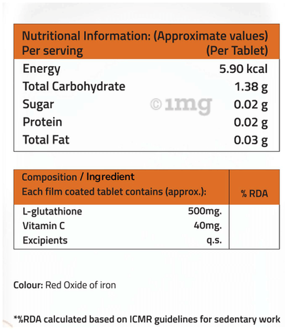 Saline L-Glutathione Vitamin C Tablet (30 Each): Buy combo pack of 2.0  bottles at best price in India