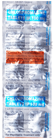 Chlorpromazine 100mg Tablet