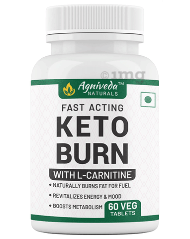 Agniveda Naturals Keto Burn Veg Tablet: Buy bottle of 60.0 tablets at best  price in India