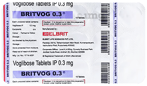 ब्रिटवोग 0.3mg टैबलेट image