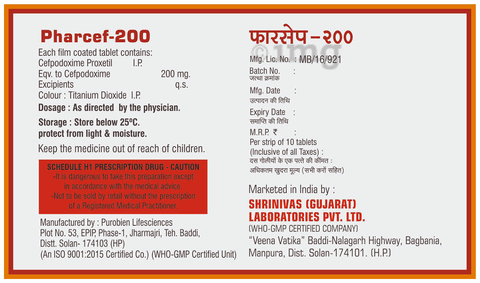 Pharcef 200 Tablet image Pharcef 200 Tablet image