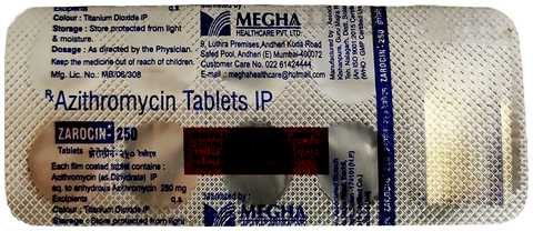 Zarocin 250 Tablet image Zarocin 250 Tablet image