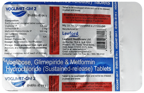 Voglimet-GM 2 Tablet SR image Voglimet-GM 2 Tablet SR image
