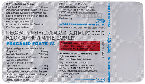 Pregabid Forte 75 Capsule image