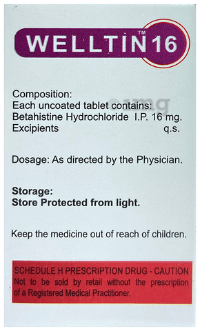 Welltin 16 Tablet image