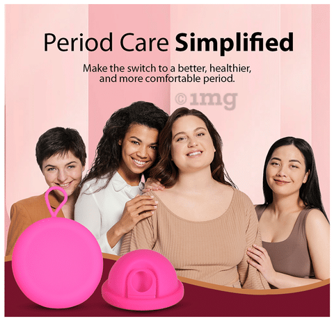 MYKI Silicon Menstrual Disc with Clutch Pink Small: Buy box of 1.0
