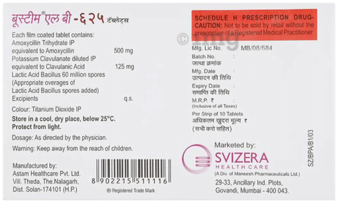 Boostim LB 625 Tablet image