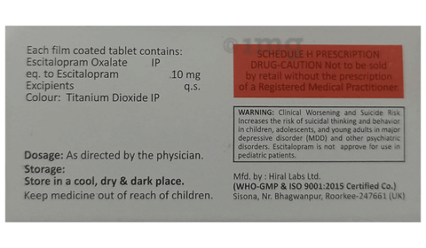 Escitexone 10 Tablet image