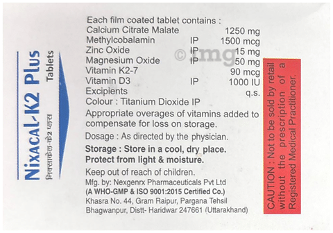 Nixacal-K2 Plus Tablet