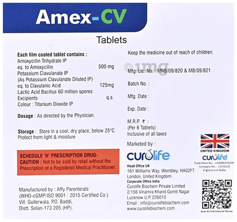 Amex-CV Tablet image Amex-CV Tablet image