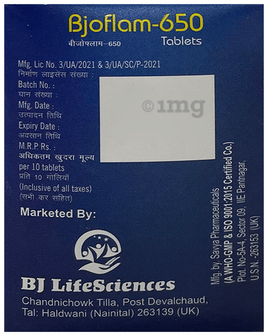 Bjoflam 650 Tablet image