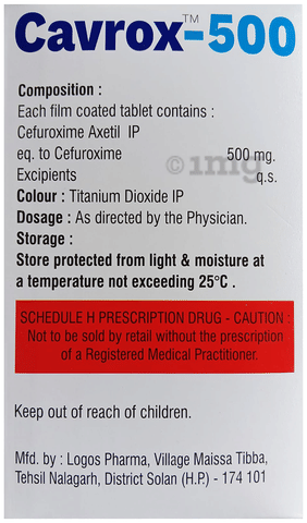 Cavrox 500 Tablet image