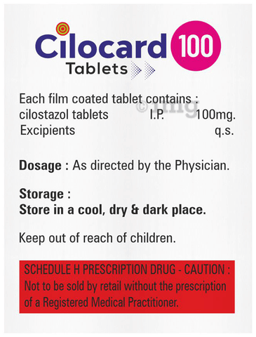Cilocard 100mg Tablet image