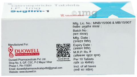 Suglim 1 Tablet image