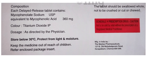 Mycorite S 360mg Tablet image Mycorite S 360mg Tablet image