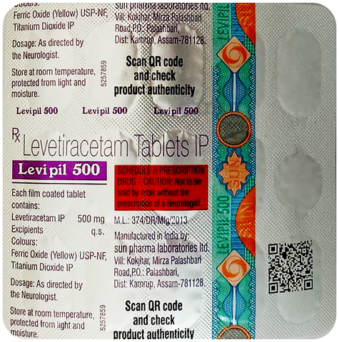 LEvipil 500 Tablet image LEvipil 500 Tablet image