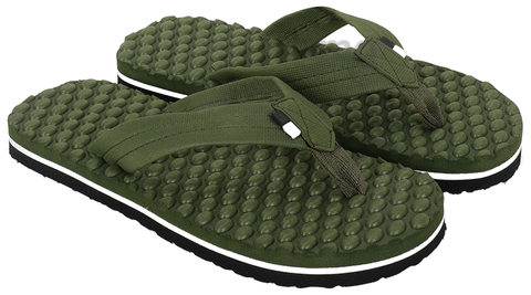 Soft rubber hot sale flip flops