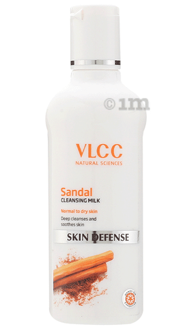 Buy VLCC SANDAL SKIN DEFENSE CLEANSING MILK - NORMAL TO DRY SKIN - 100 ML  Online & Get Upto 60% OFF at PharmEasy