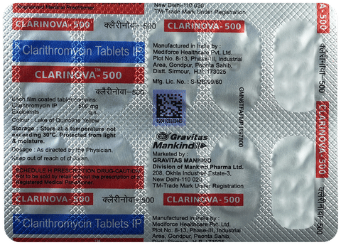 Clarinova 500 Tablet image
