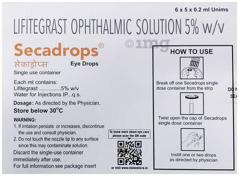 Secadrops Eye Drop (0.2ml Each) image Secadrops Eye Drop (0.2ml Each) image