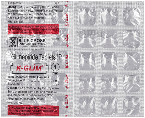 K-Glim 1mg Tablet