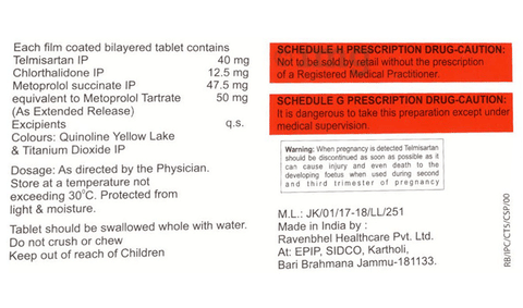 CTD-MT 12.5/25/40 Tablet ER image CTD-MT 12.5/25/40 Tablet ER image