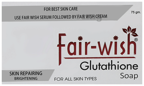 Fair Wish Glutathione Soap: Buy box of 75.0 gm Soap at best price in India  | 1mg