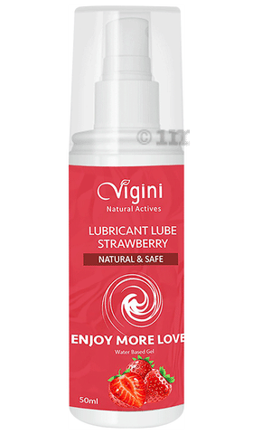 Vigini Lubricant Lube Natural & Safe Enjoy Water Based Gel Strawberry: Buy  pump bottle of 50.0 ml Gel at best price in India | 1mg