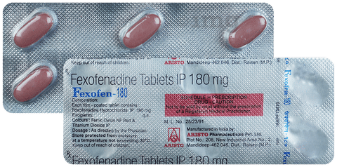 Fexofen 180mg Tablet image