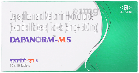 Dapanorm-M 5mg/500mg Tablet image