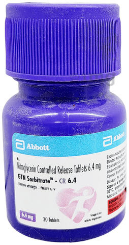 GTN Sorbitrate -CR 6.4 Tablet image GTN Sorbitrate -CR 6.4 Tablet image