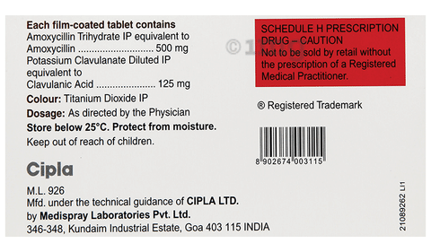 Omniclav 625 Tablet image Omniclav 625 Tablet image