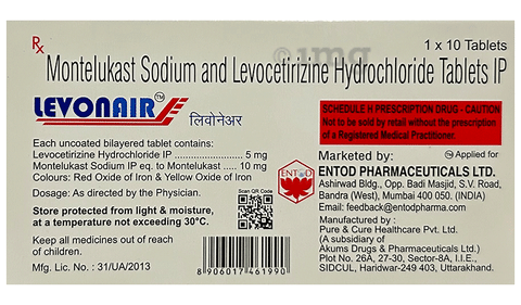 Levonair 5mg/10mg Tablet image