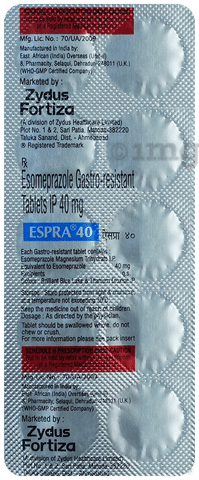 Espra 40mg Tablet image