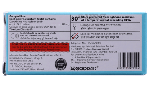 Duloxaid 20 Tablet image