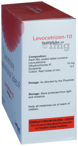 Levocetrizen 10mg Tablet image Levocetrizen 10mg Tablet image
