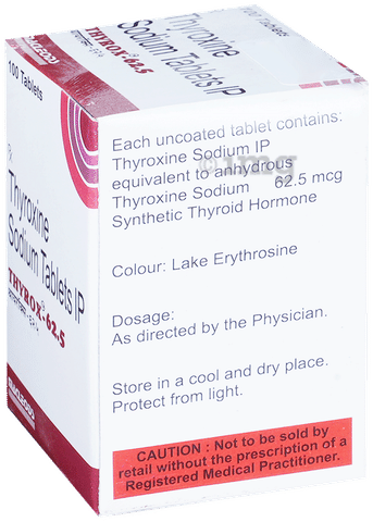 Thyrox 62.5mcg Tablet image
