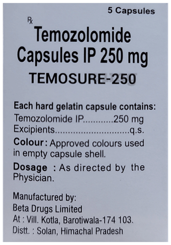 Temosure 250 Capsule image Temosure 250 Capsule image