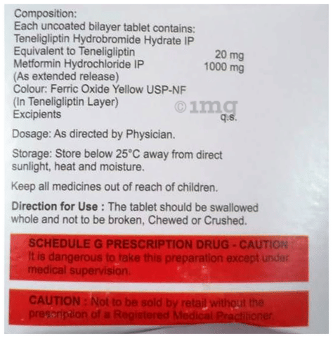 Teny M 1000 Tablet ER image Teny M 1000 Tablet ER image