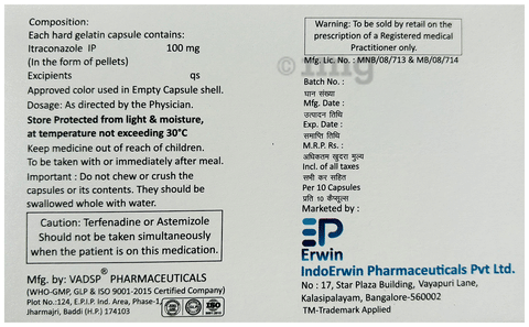 Inditral 100 Capsule image