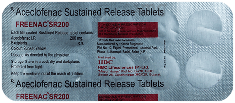 Freenac 200mg Tablet SR image
