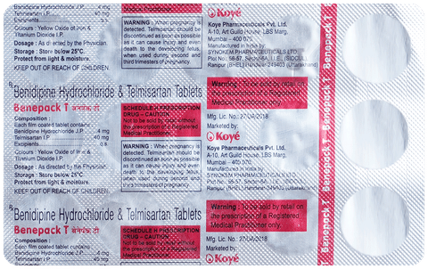 Benepack T 4mg/40mg Tablet