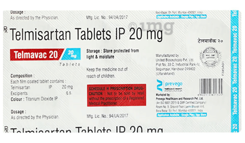 Telmavac 20 Tablet image Telmavac 20 Tablet image
