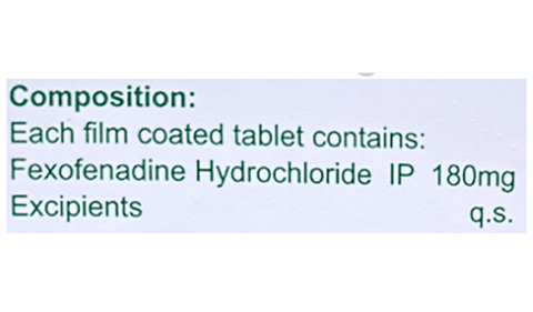 Fexofenod 180 Tablet image