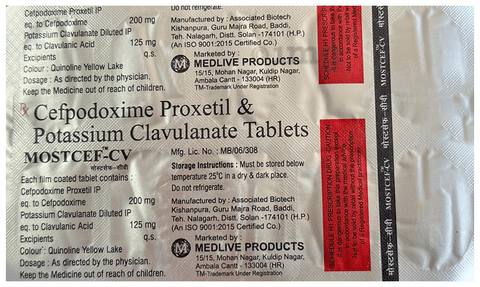 Mostcef-CV Tablet image